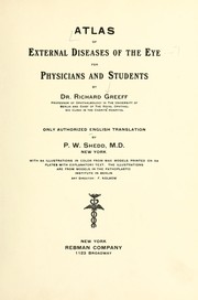 Cover of: Atlas of external diseases of the eye for physicians and students