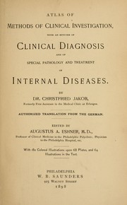 Cover of: Atlas of methods of clinical investigation by Jakob, Christfried