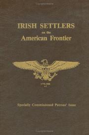 Cover of: Irish settlers on the American frontier.