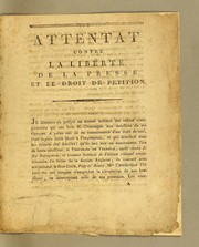 Cover of: Attentat contre la liberté de la presse et le droit de petition by Claude Pierre Joseph Leborgne de Boigne