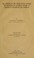 Cover of: The attitude of the United States toward the retention by European nations of colonies in and around the Caribbean