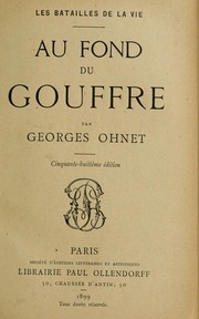 Cover of: Au fond du gouffre