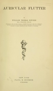 Cover of: Auricular flutter by William Thomas Ritchie