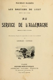 Cover of: Au service de l'Allemagne by Maurice Barrès