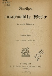 Cover of: Ausgewählte Werke in Zwölf Bänden