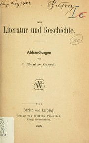 Cover of: Aus Literatur und Geschichte: Abhandlungen