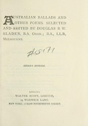Cover of: Australian ballads, and other poems. by Douglas Sladen