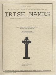 Cover of: Genealogists Guide to the Various Spellings of Irish Names