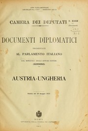 Cover of: Austria-Ungheria.: Seduta del 20 maggio 1915.