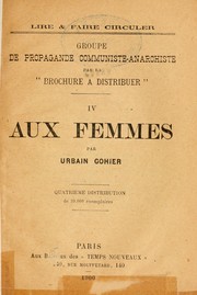 Cover of: Aux femmes by Urbain Gohier