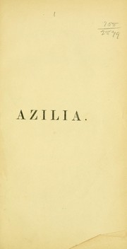 Cover of: Azilia by Sir Robert Montgomery