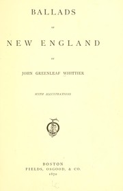 Cover of: Ballads of New England