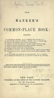 Cover of: The Banker's common-place book