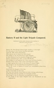 Battery H. and the Light brigade compared .. by Isaac Pitman Noyes