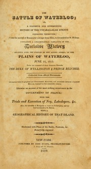 Cover of: The battle of Waterloo
