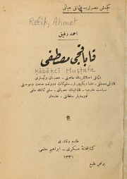 Cover of: Ḳābāḳcī Muṣṭafa
