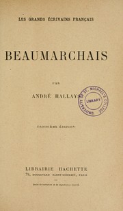 Cover of: Beaumarchais