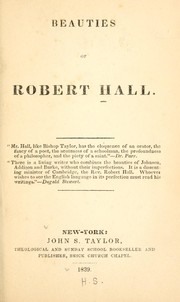 Cover of: Beauties of Robert Hall by Hall, Robert