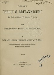 Cover of: "Bellum Britannicum", De bello Gallico, IV. 20-30, V. 8-23 by Gaius Julius Caesar
