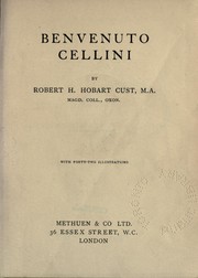 Cover of: Benevenuto Cellini