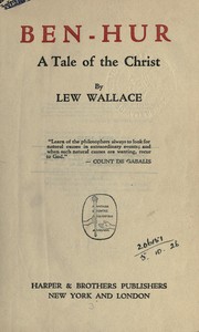 Cover of: Ben-Hur, a tale of the Christ by Lew Wallace