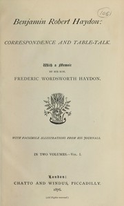 Cover of: Benjamin Robert Haydon by Benjamin Robert Haydon