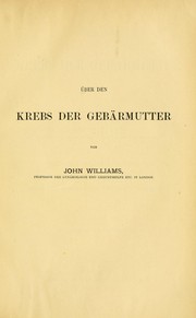 Cover of: Über den Krebs der Gebärmutter