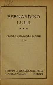 Cover of: Bernardino Luini