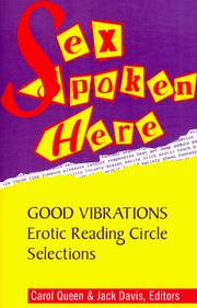 Cover of: Sex Spoken Here: Good Vibrations Erotic Reading Circle Selections