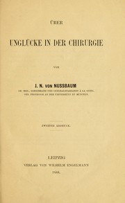 Cover of: Über Unglücke in der Chirurgie