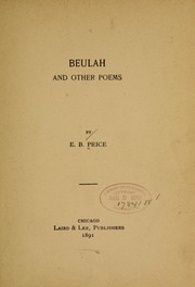 Beulah and other poems by Price, E. B.