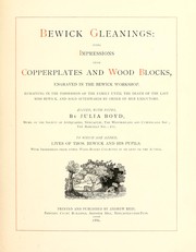 Cover of: Bewick gleanings by Julia Boyd