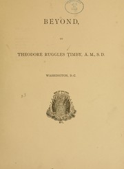 Cover of: Beyond by Theodore Ruggles Timby