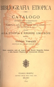 Cover of: Bibliografia etiopico by Giuseppe Fumagalli, Giuseppe Fumagalli