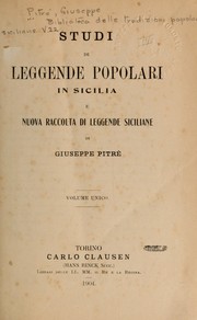 Cover of: Biblioteca delle tradizioni popolari siciliane by Giuseppe Pitrè