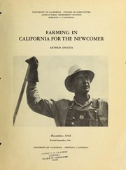 Cover of: Farming in California for the newcomer