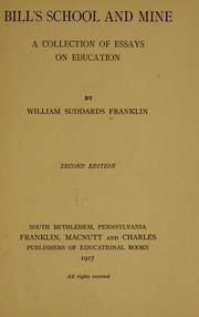 Cover of: Bill's school and mine