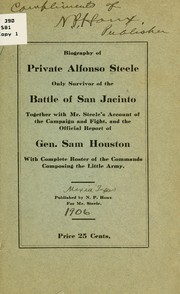 Cover of: Biography of Private Alfonso Steele