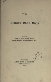 Cover of: The Bishops' Blue Book