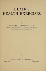 Cover of: Blair's health exercises