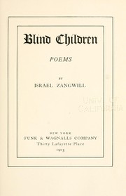 Cover of: Blind children: poems.