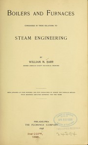 Cover of: Boilers and furnaces considered in their relations to steam engineering