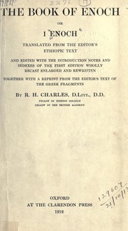 Cover of: The book of Enoch, or 1 Enoch by Robert Henry Charles
