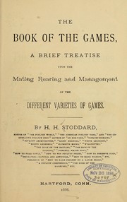 Cover of: The book of games