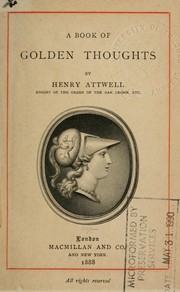Cover of: A book of golden thoughts