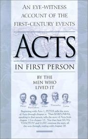 Cover of: Acts in First Person by 