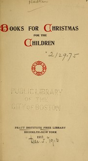 Cover of: Books for Christmas for the children by Pratt Institute. Free Library