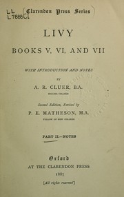 Cover of: Books V, VI, and VII by Titus Livius, Titus Livius