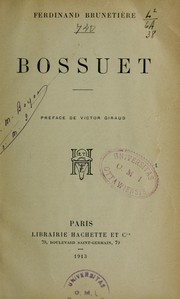 Cover of: Bossuet