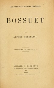 Cover of: Bossuet